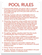 Minnesota Pool Rules Sign