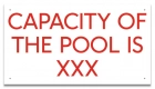 Montana Pool Capacity Sign