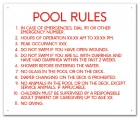 Montgomery County, Alabama Pool Rules and Regulations Sign