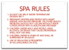 Montgomery County, Alabama Spa Rules Sign