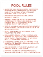 Nevada Pool Rules Sign