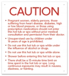 New Jersey Hot Tub Spa Caution Sign