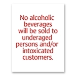 No Alcoholic Beverages To Be Sold - AL Code
