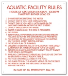Oregon Pool Rules Sign