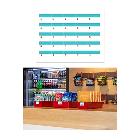 Print Your Own! 8.5' x 11' Market Price Tag Insert Sheets