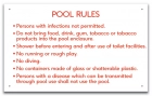 South Dakota Pool Rules Sign