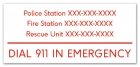 Tennessee Emergency Contacts Sign