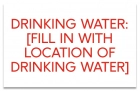 Texas Drinking Water Location Sign