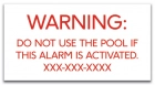 Utah Alarm Warning Sign