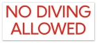Virginia No Diving Sign