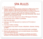 Virginia Spa Rules Sign