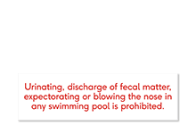 Pool/Spa Signs