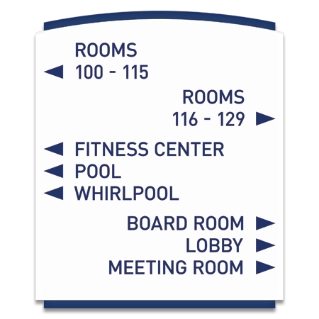 10-Line Directional Sign