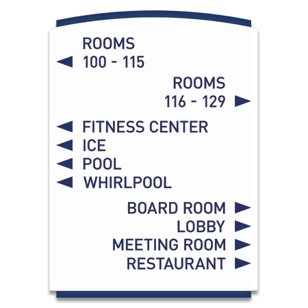 12-Line Directional Sign