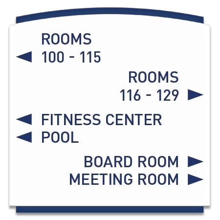 8-Line Directional Sign