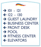 8-Line Directional Sign