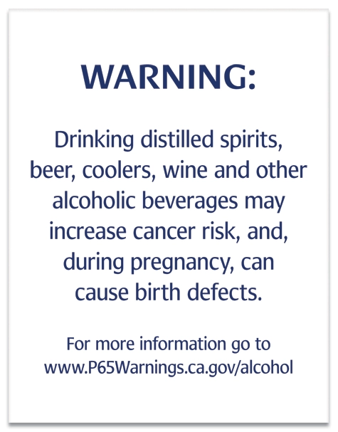 Alcohol Warning Sign: Pregnancy and Birth Defects