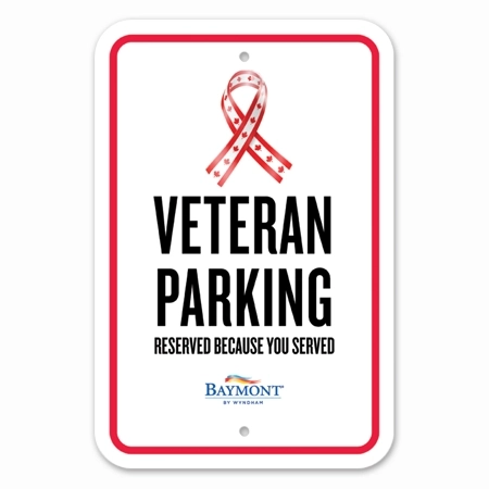 Canada Veteran Parking Sign