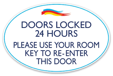 Doors Locked Sign