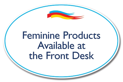Feminine Products Available...
