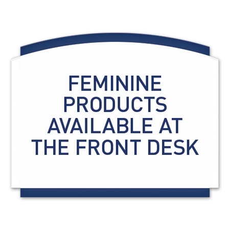 Feminine Products Sign