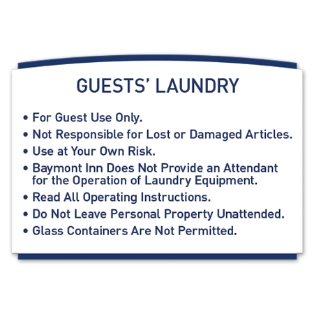 Guest Laundry Rules