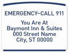 In Emergency Dial 911 Sign