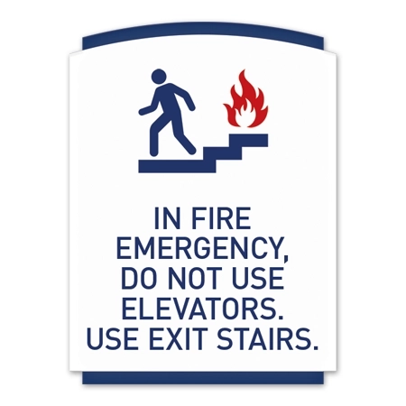 In Fire Emergency Sign w/Symbol