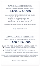 Maryland Large Human Trafficking Notice - Acrylic