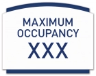 Maximum Occupancy Sign