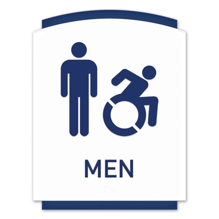 Men Sign w/Male & Dynamic ISA Symbols