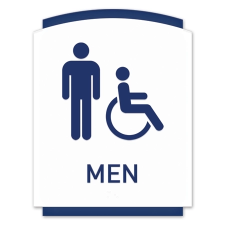 Men Sign w/Male & ISA Symbols
