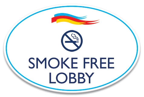Smoke-Free Lobby Sign