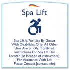 Spa Lift Rules w/Dynamic ISA Symbol - Large