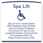 Spa Lift Rules w/ISA Symbol