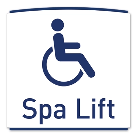 Spa Lift Sign w/ISA Symbol