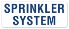 Sprinkler System Label