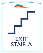 Stairway Exit Sign - DC Compliant