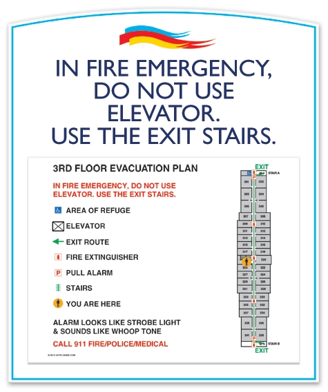 Standard Elevator Evacuation Plans - NYC Compliant