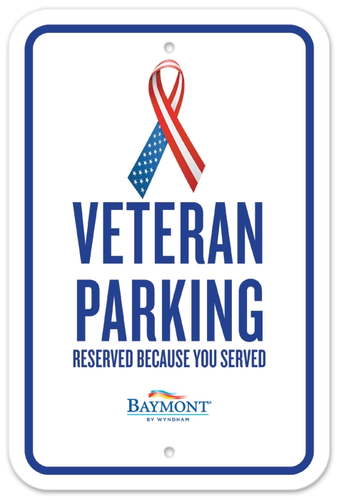 Veteran Parking Sign