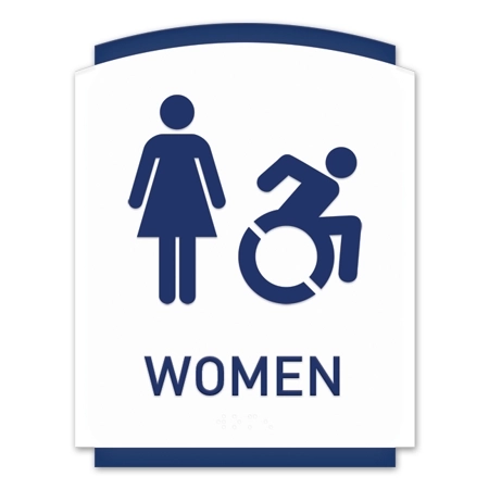 Women Sign w/Female & Dynamic ISA Symbols