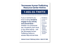 Human Trafficking Signs