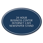 4-Line Common Room Sign - Oval