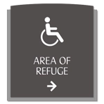 Accessible Direction Sign w/ ISA