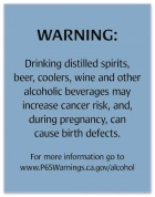 Alcohol Warning Sign: Pregnancy and Birth Defects