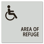Area of Refuge Sign - ISA Symbol