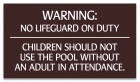 Arkansas No Lifeguard Sign