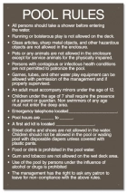Arkansas Pool Rules Sign