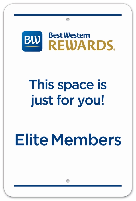 Best Western Elite Members Parking Sign