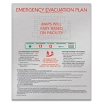 Brushed Silver Pattern Evacuation Map